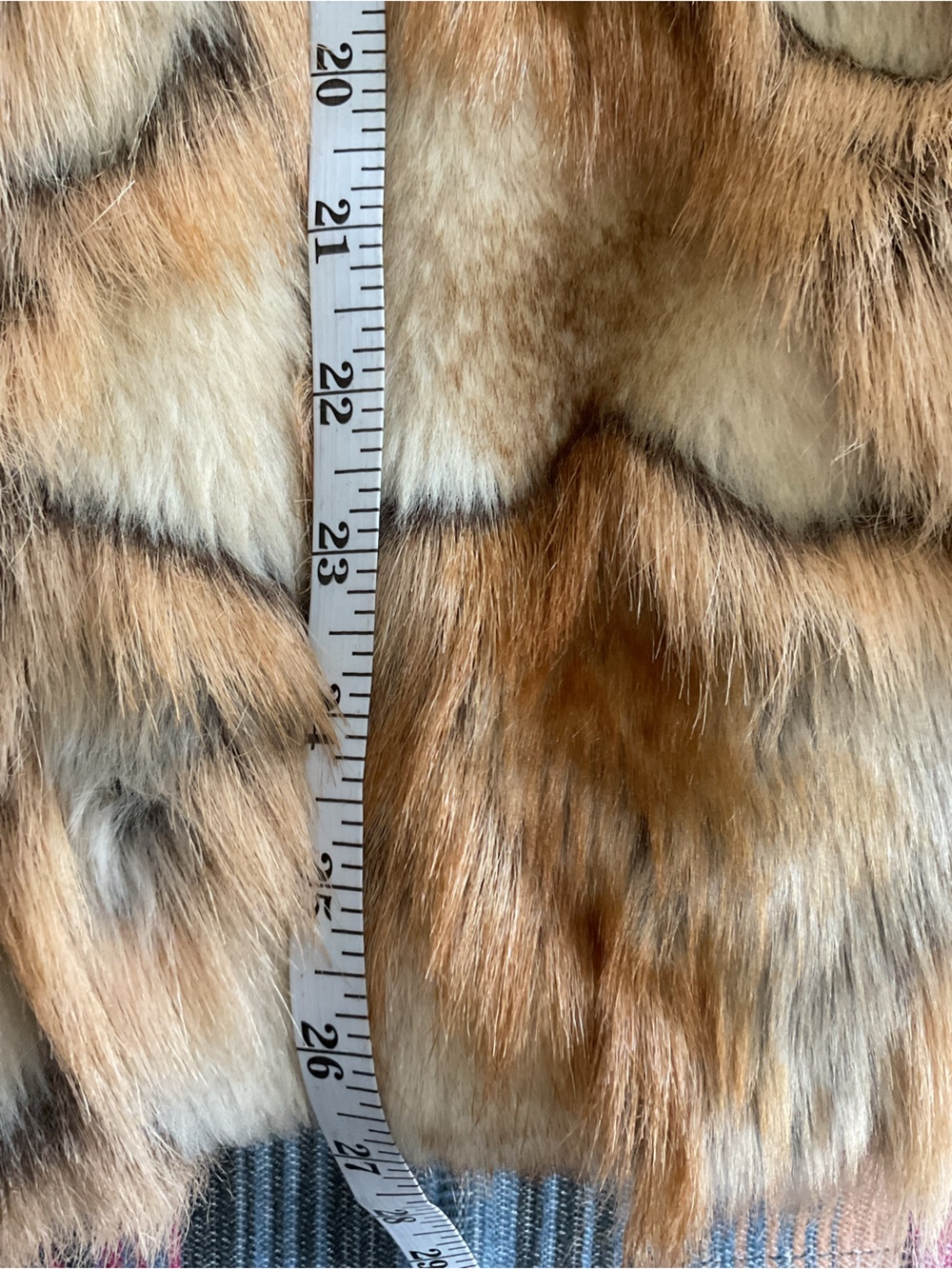 Rachel Zoe Women Faux Fur Vest in Brown and Cream Tones. Size 1X. Great conditio - Picture 13 of 13